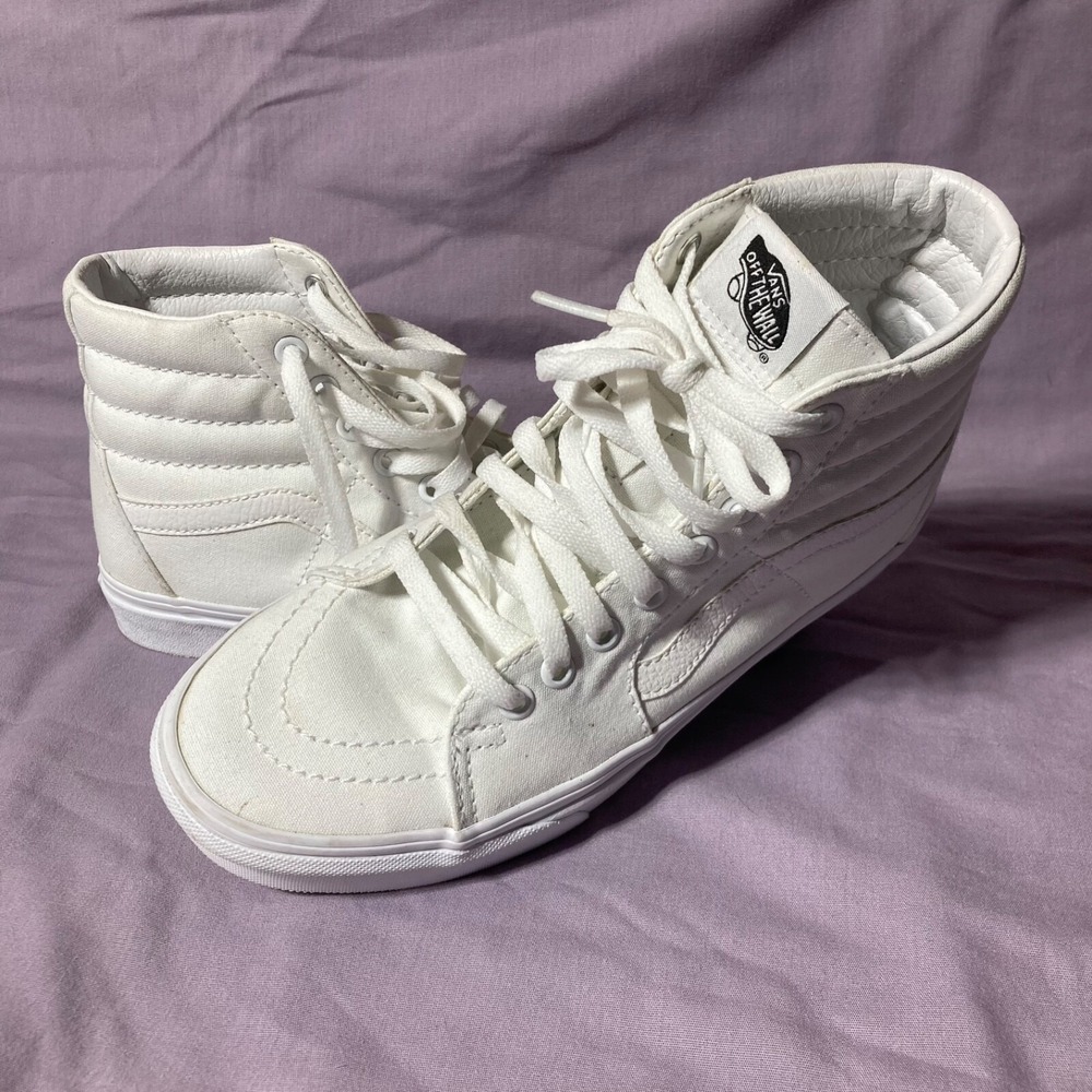 Vans Sk8-Hi High Top Sneakers in White